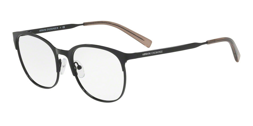 Exchange Armani AX1025 Irregular Eyeglasses  6000-BLACK 53-18-140 - Color Map black