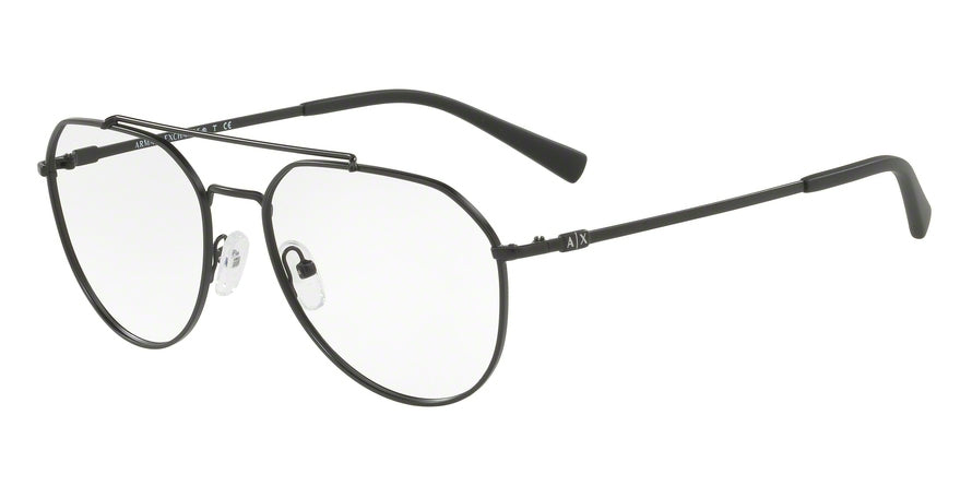Exchange Armani AX1029 Irregular Eyeglasses  6063-MATTE BLACK 57-17-145 - Color Map black