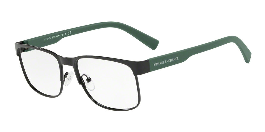 Exchange Armani AX1030 Rectangle Eyeglasses  6000-BLACK 55-17-140 - Color Map black