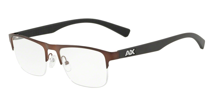 Exchange Armani AX1031 Rectangle Eyeglasses  6106-MATTE BRONZE 54-19-145 - Color Map bronze/copper