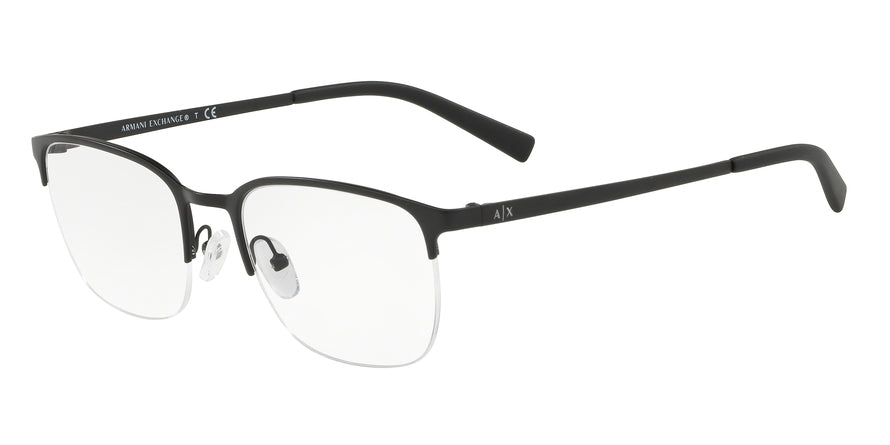 Exchange Armani AX1032 Rectangle Eyeglasses  6063-MATTE BLACK 53-20-145 - Color Map black