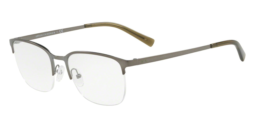 Exchange Armani AX1032 Rectangle Eyeglasses  6088-MATTE GUNMETAL 53-20-145 - Color Map gunmetal