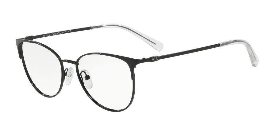 Exchange Armani AX1034 Cat Eye Eyeglasses  6000-SHINY BLACK 52-16-140 - Color Map black