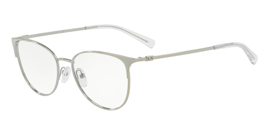 Exchange Armani AX1034 Cat Eye Eyeglasses  6043-SILVER 52-16-140 - Color Map silver