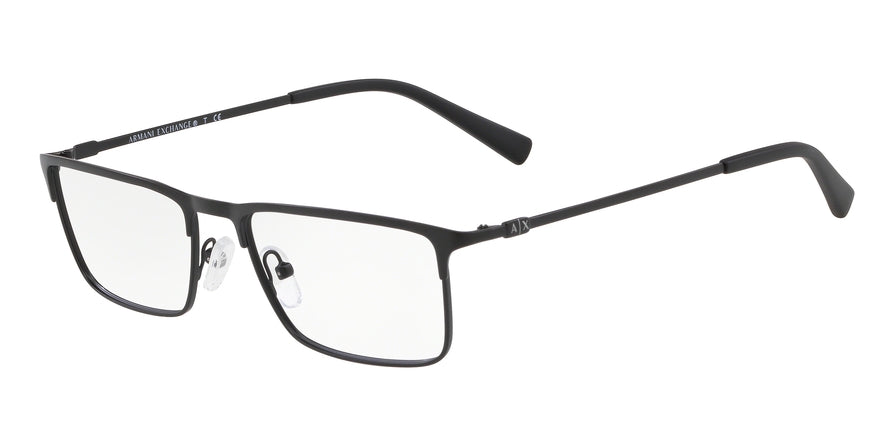 Exchange Armani AX1035 Rectangle Eyeglasses  6063-MATTE BLACK 54-18-140 - Color Map black