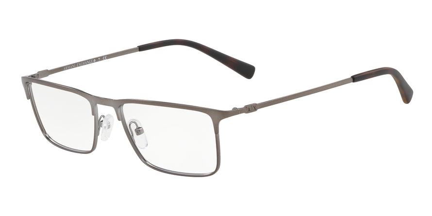 Exchange Armani AX1035 Rectangle Eyeglasses  6088-MATTE GUNMETAL 54-18-140 - Color Map gunmetal