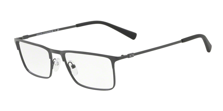 Exchange Armani AX1035 Rectangle Eyeglasses  6112-MATTE DARK GREY 54-18-140 - Color Map grey