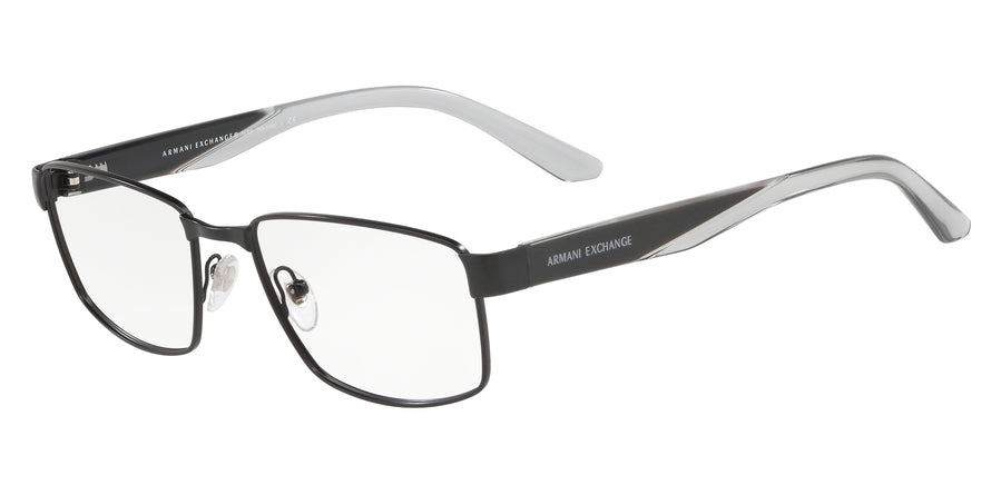 Exchange Armani AX1036 Rectangle Eyeglasses  6063-MATTE BLACK 55-18-145 - Color Map black