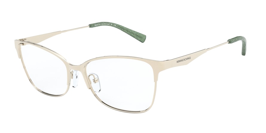 Exchange Armani AX1040 Cat Eye Eyeglasses  6110-PALE GOLD 54-15-140 - Color Map gold