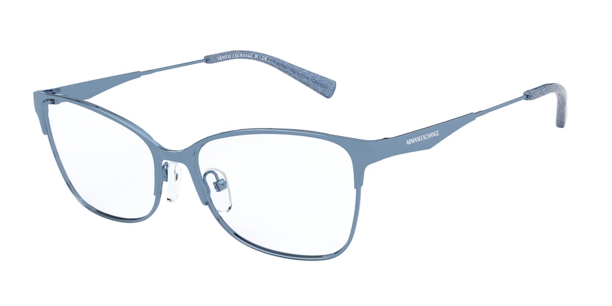 Exchange Armani AX1040 Cat Eye Eyeglasses  6117-JEANS 54-15-140 - Color Map light blue
