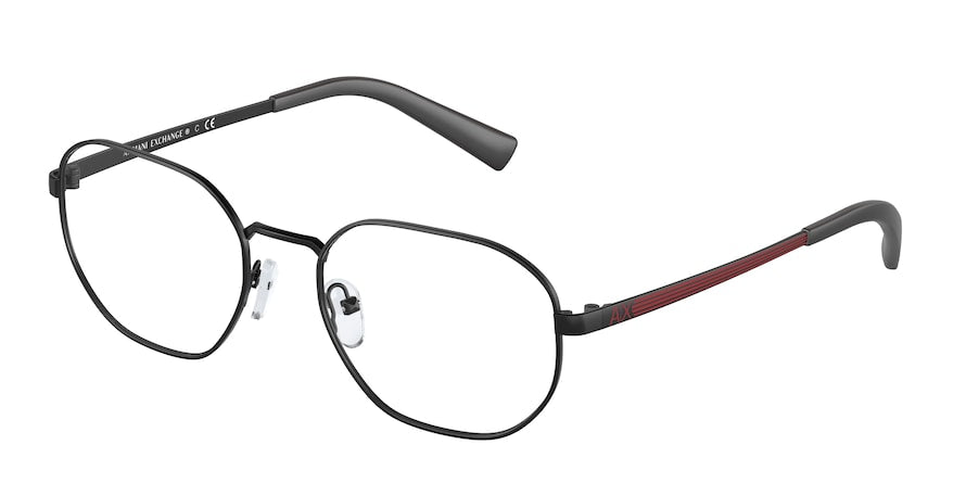 Exchange Armani AX1043 Pillow Eyeglasses  6000-MATTE BLACK 54-19-145 - Color Map black