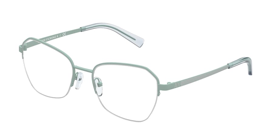 Exchange Armani AX1045 Cat Eye Eyeglasses  6077-MATTE LIGHT BLUE 53-18-140 - Color Map light blue
