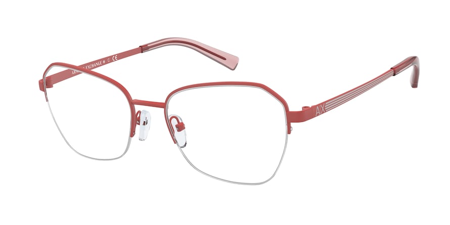 Exchange Armani AX1045 Cat Eye Eyeglasses  6104-MATTE RASPBERRY PINK 53-18-140 - Color Map pink