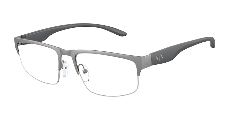 Exchange Armani AX1054 Rectangle Eyeglasses  6003-MATTE GUNMETAL 55-18-140 - Color Map gunmetal