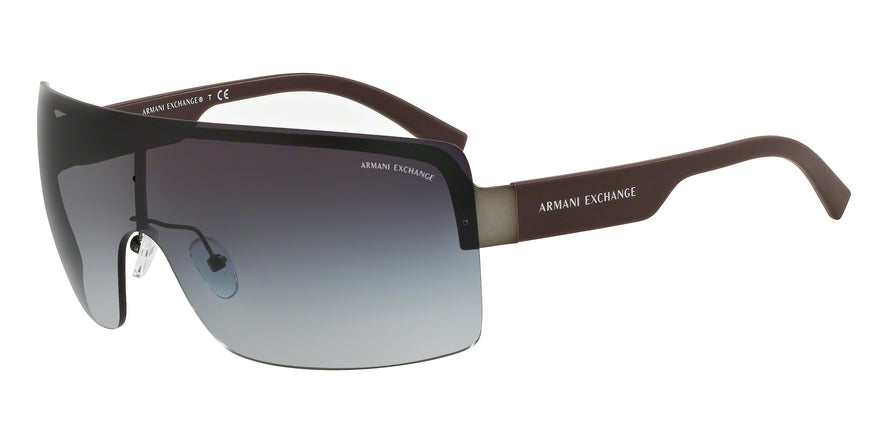 Exchange Armani AX2024S Pillow Sunglasses  60888G-MATTE GUNMETAL 35-135-125 - Color Map gunmetal