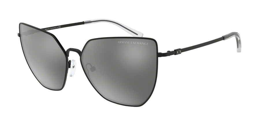 Exchange Armani AX2027S Irregular Sunglasses  60006G-BLACK 59-14-140 - Color Map black