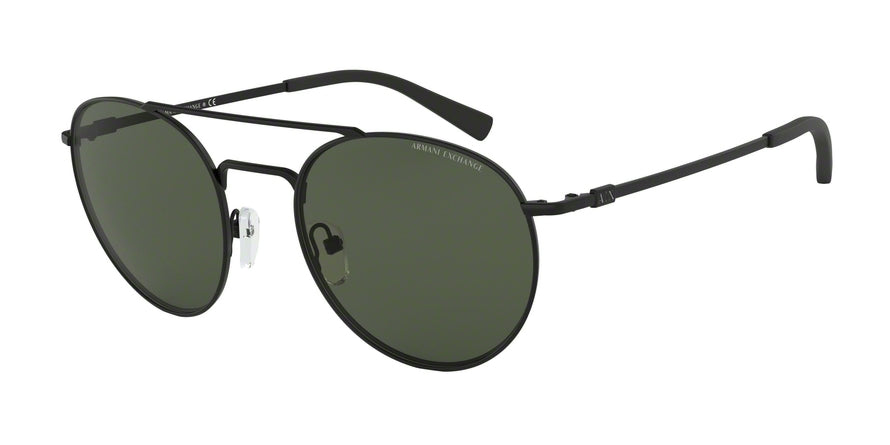 Exchange Armani AX2028S Phantos Sunglasses  606371-MATTE BLACK 53-21-140 - Color Map black