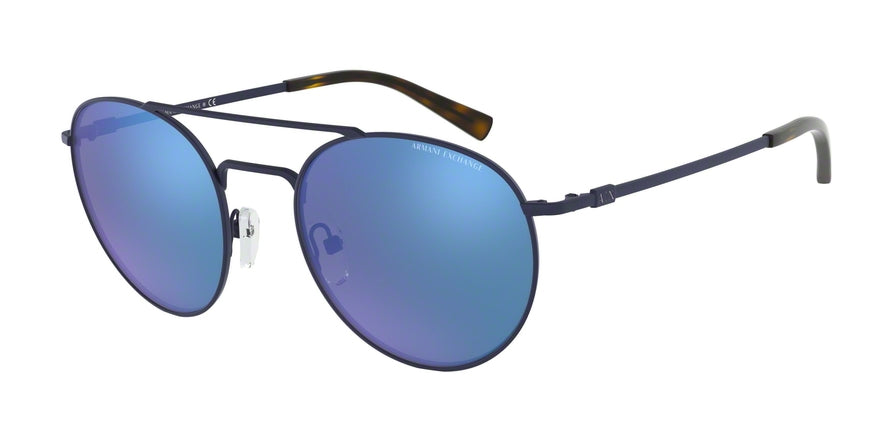 Exchange Armani AX2028S Phantos Sunglasses  611155-MATTE BLUE 53-21-140 - Color Map blue