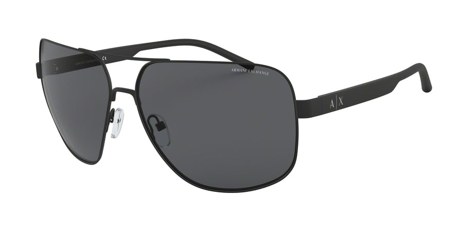 Exchange Armani AX2030S Pillow Sunglasses  606387-MATTE BLACK 64-14-135 - Color Map black