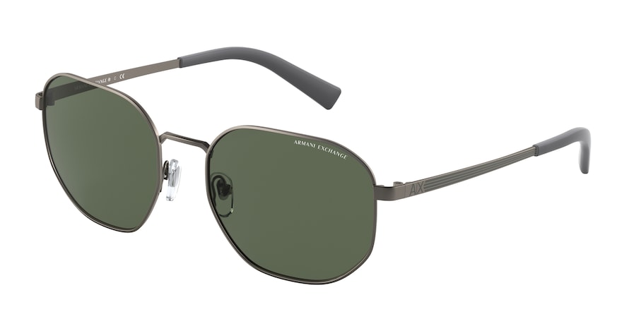 Exchange Armani AX2036S Pillow Sunglasses  600371-MATTE GUNMETAL 56-19-145 - Color Map gunmetal