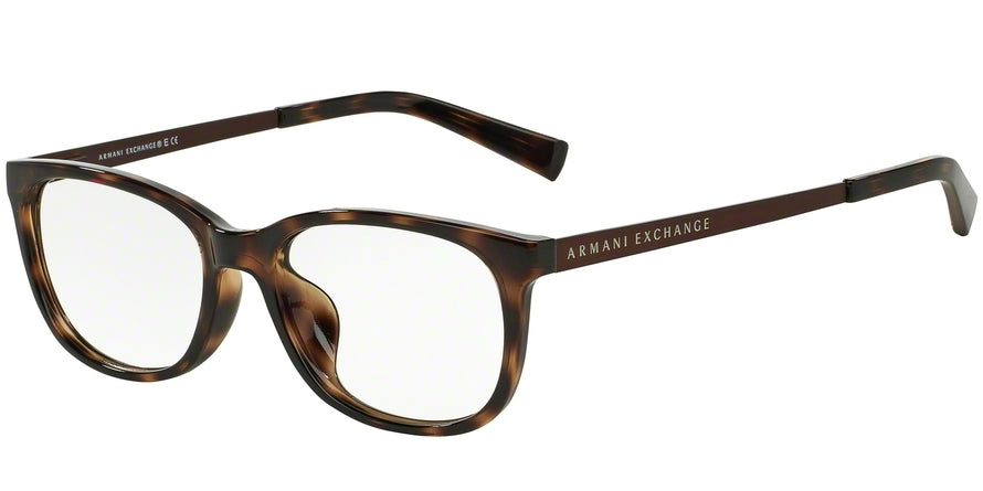 Exchange Armani AX3005 Square Eyeglasses  8037-HAVANA 52-17-145 - Color Map havana