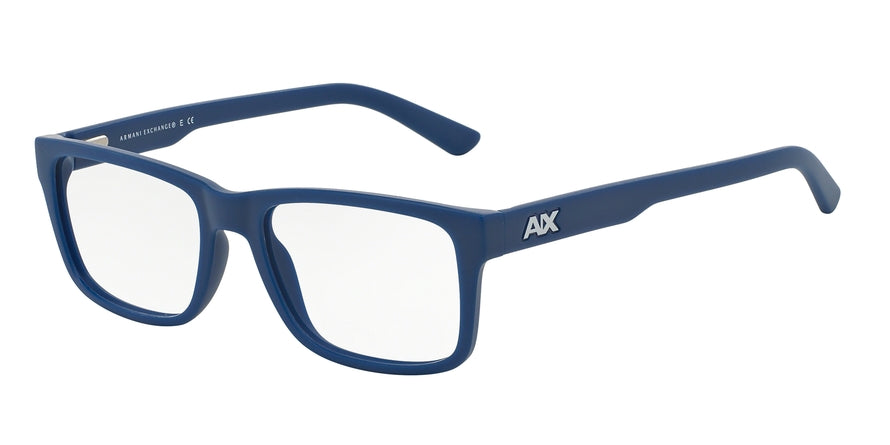 Exchange Armani AX3016F Square Eyeglasses  8114-MATTE MARITIME 55-17-145 - Color Map multicolor