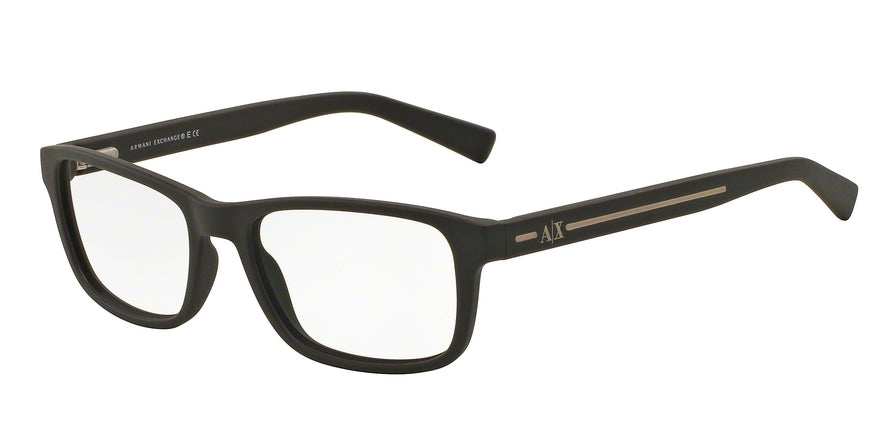 Exchange Armani AX3021 Rectangle Eyeglasses  8062-MATTE BROWN 54-17-140 - Color Map brown