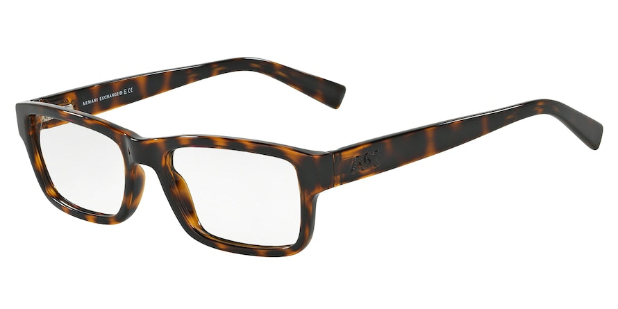 Exchange Armani AX3023 Rectangle Eyeglasses  8037-TORTOISE 53-17-140 - Color Map havana