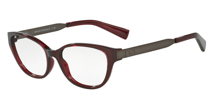 Exchange Armani AX3033F Cat Eye Eyeglasses  8003-OPAL BURGUNDY 54-16-140 - Color Map bordeaux