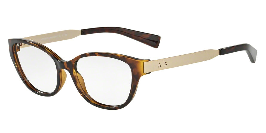 Exchange Armani AX3033 Cat Eye Eyeglasses  8037-TORTOISE 54-16-140 - Color Map havana