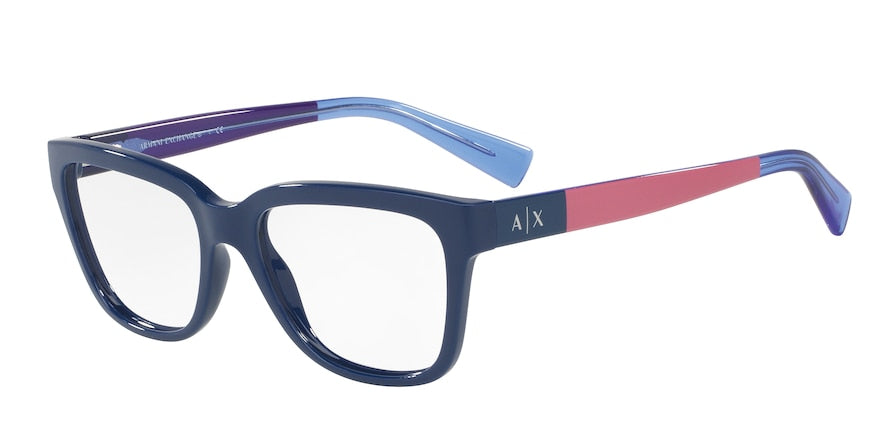 Exchange Armani AX3036 Square Eyeglasses  8192-BLUE 53-17-140 - Color Map blue