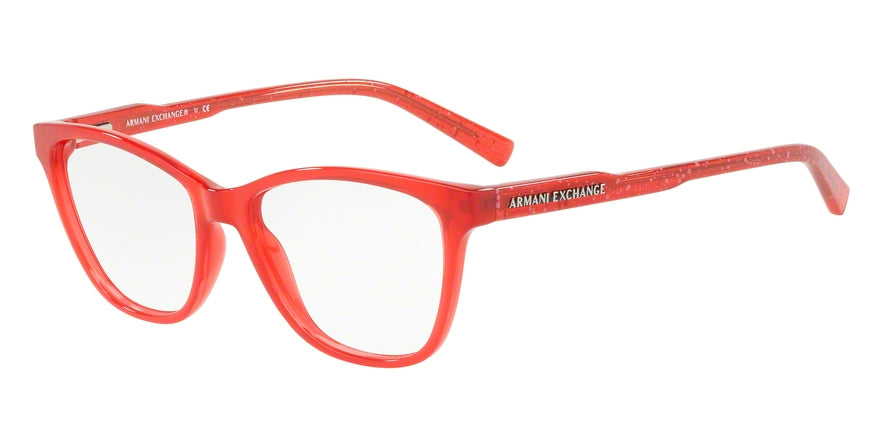 Exchange Armani AX3044F Pillow Eyeglasses  8223-OPAL RED 53-16-140 - Color Map red