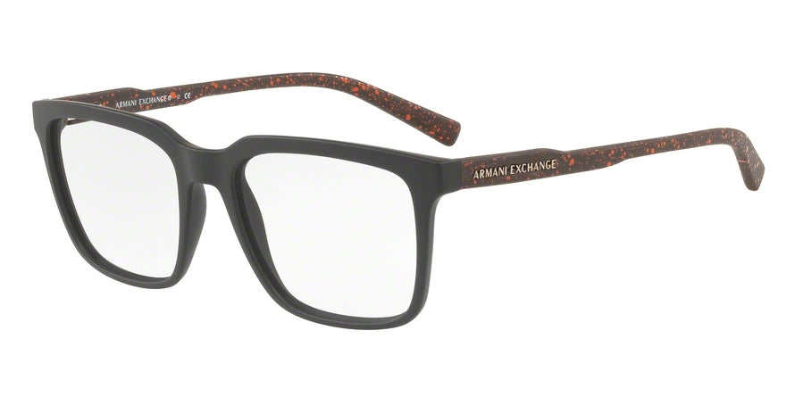 Exchange Armani AX3045 Square Eyeglasses  8224-MATTE BROWN 55-18-140 - Color Map brown