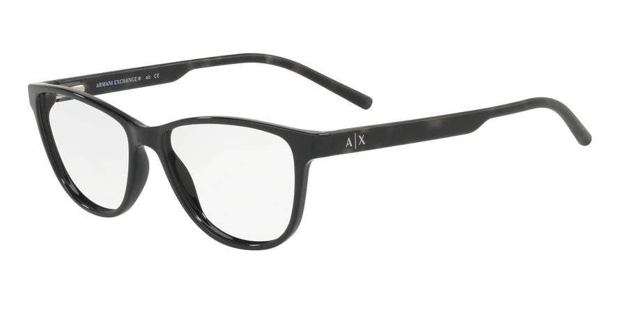 Exchange Armani AX3047F Cat Eye Eyeglasses  8158-BLACK 54-15-145 - Color Map black