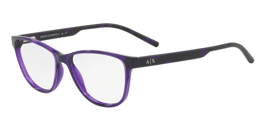 Exchange Armani AX3047 Cat Eye Eyeglasses  8236-SHINY VIOLET 53-15-140 - Color Map violet