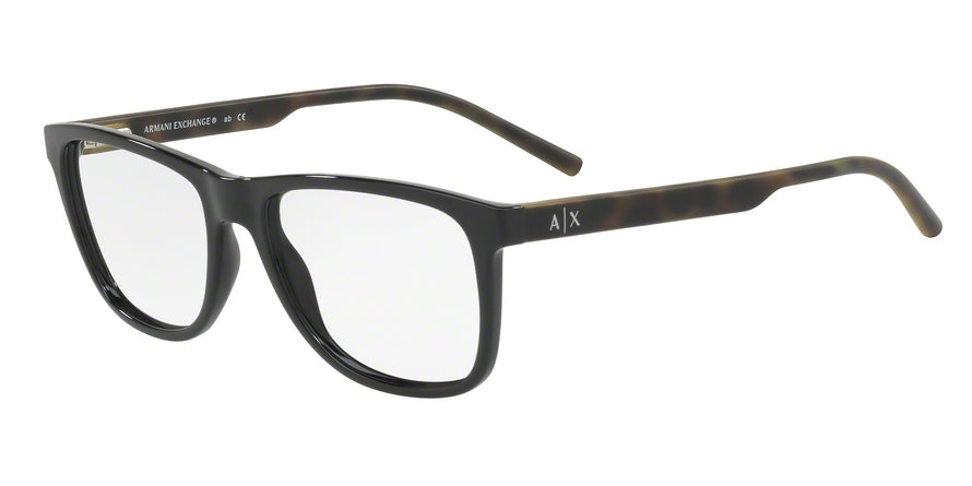 Exchange Armani AX3048F Pillow Eyeglasses  8158-BLACK 56-17-145 - Color Map black