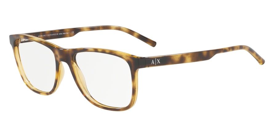 Exchange Armani AX3048 Pillow Eyeglasses  8037-SHINY HAVANA 54-17-140 - Color Map havana