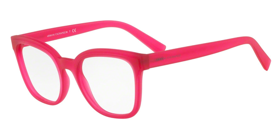 Exchange Armani AX3049 Phantos Eyeglasses  8249-MATTE OPAL RASPBERRY 52-19-140 - Color Map red