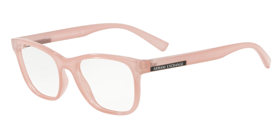 Exchange Armani AX3057 Pillow Eyeglasses  8275-PINK MILKY 52-18-140 - Color Map pink