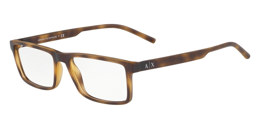 Exchange Armani AX3060 Rectangle Eyeglasses  8078-MATTE HAVANA 54-17-145 - Color Map havana