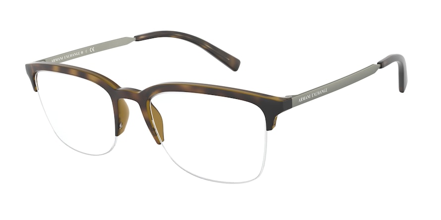 Exchange Armani AX3066 Pillow Eyeglasses  8029-MATTE HAVANA 54-20-140 - Color Map havana