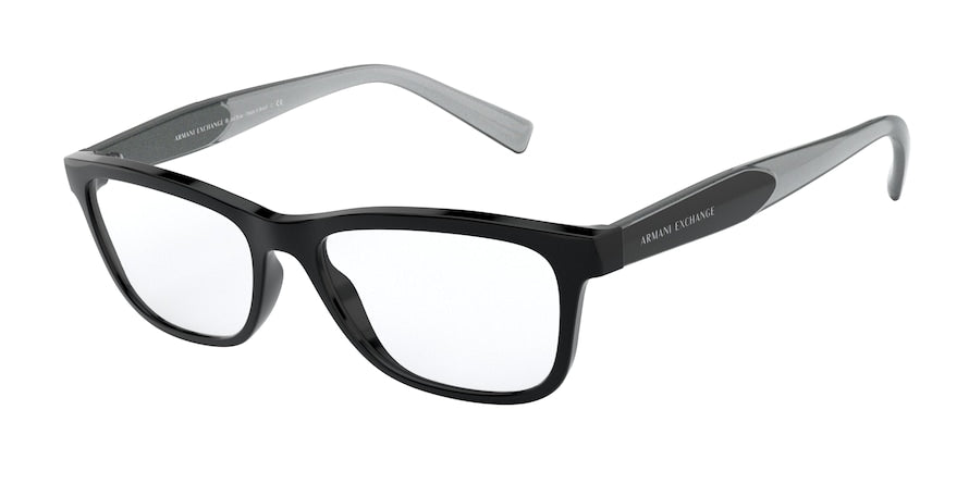 Exchange Armani AX3068F Cat Eye Eyeglasses  8158-BLACK 52-16-140 - Color Map black
