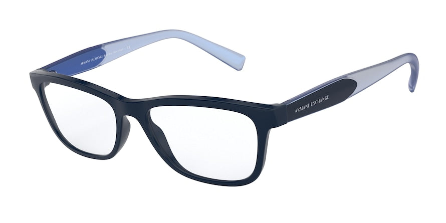 Exchange Armani AX3068F Cat Eye Eyeglasses  8302-BLUE 52-16-140 - Color Map blue