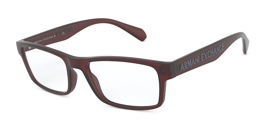Exchange Armani AX3070F Rectangle Eyeglasses  8311-MATTE OPAL BORDEAUX 55-18-140 - Color Map bordeaux