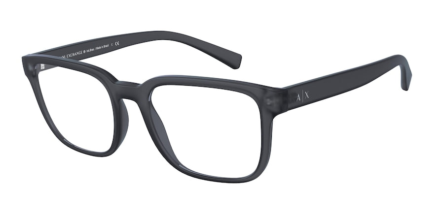 Exchange Armani AX3071F Rectangle Eyeglasses  8317-MATTE BLUE 54-19-145 - Color Map blue