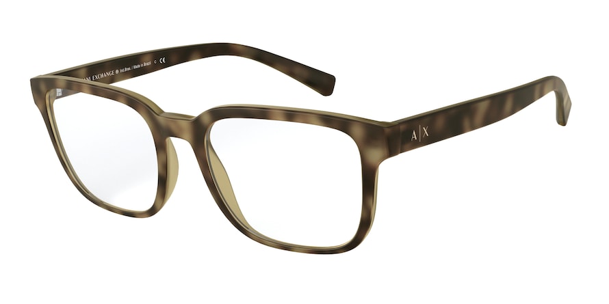 Exchange Armani AX3071 Rectangle Eyeglasses  8029-MATTE HAVANA 54-19-145 - Color Map havana