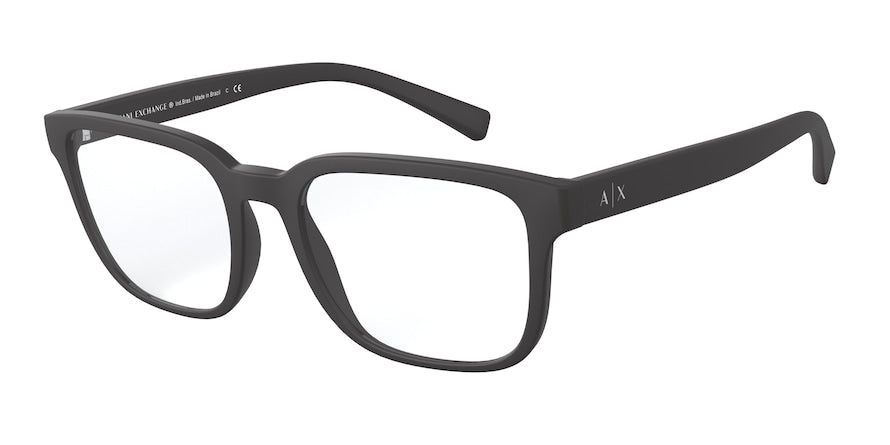 Exchange Armani AX3071 Rectangle Eyeglasses  8078-MATTE BLACK 54-19-145 - Color Map black