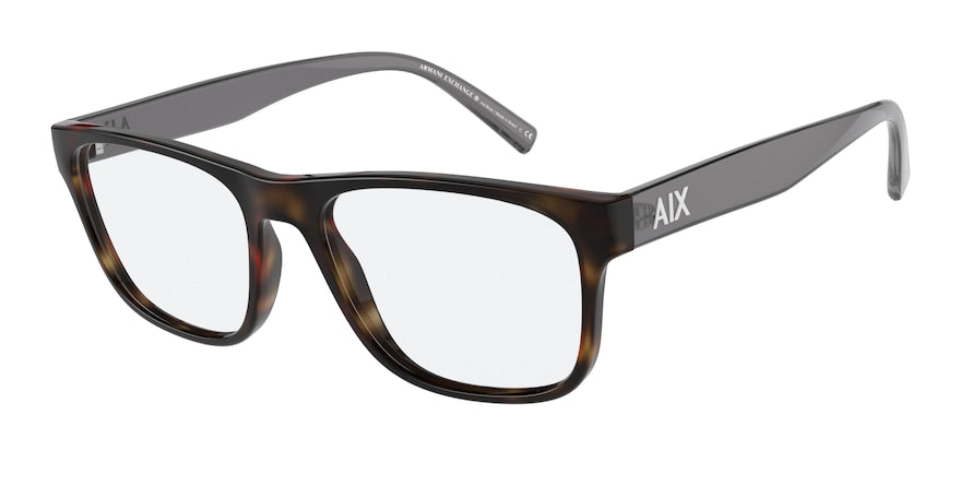 Exchange Armani AX3075F Pillow Eyeglasses  8029-MATTE HAVANA 55-17-145 - Color Map havana