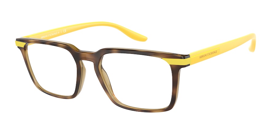 Exchange Armani AX3081 Pillow Eyeglasses  8283-HAVANA 53-18-145 - Color Map havana