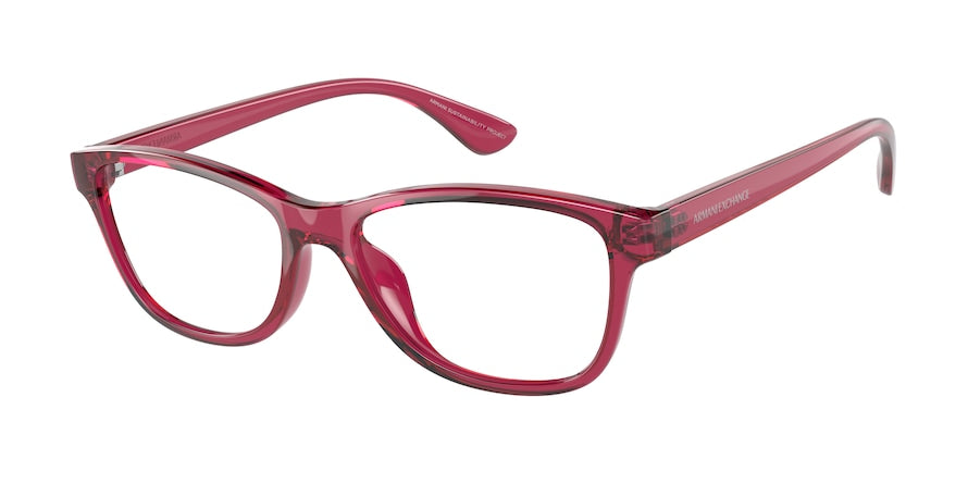Exchange Armani AX3082U Cat Eye Eyeglasses  8254-TRANSPARENT PINK 53-16-140 - Color Map pink
